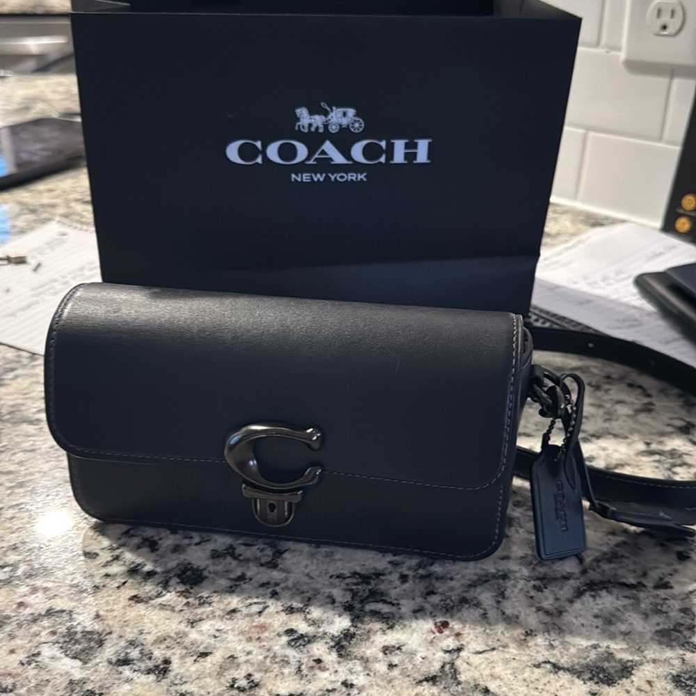 Coach GT Mini Studio Shoulder Bag Crossbody Bag Black